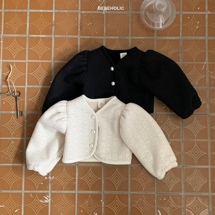 Bebe Holic - Korean Baby Fashion - #babyoninstagram - Lace Bonding Cardigan - 8