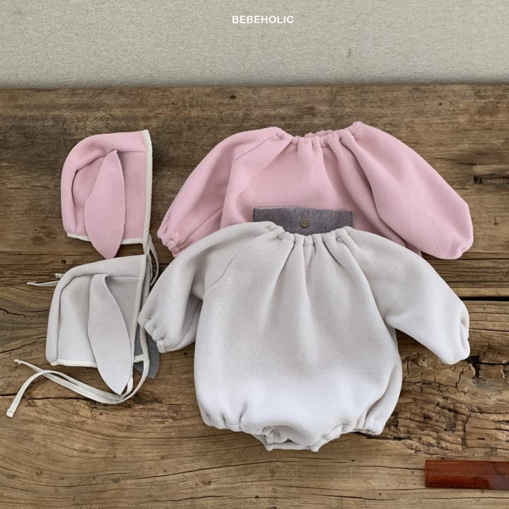 Bebe Holic - Korean Baby Fashion - #babylifestyle - Rabbit Bodysuit with Bonnet - 4