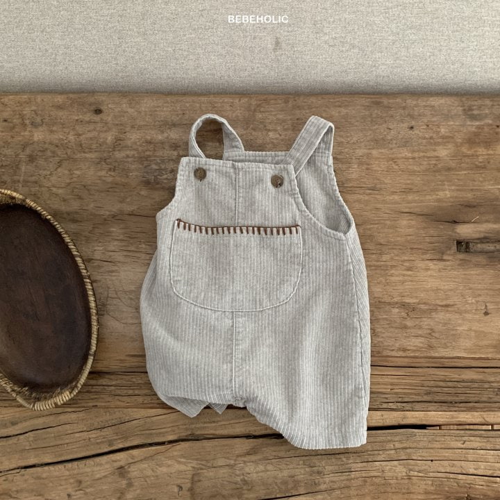 Bebe Holic - Korean Baby Fashion - #babyoninstagram - Pincoat Pocket Suspender Bodysuit - 10