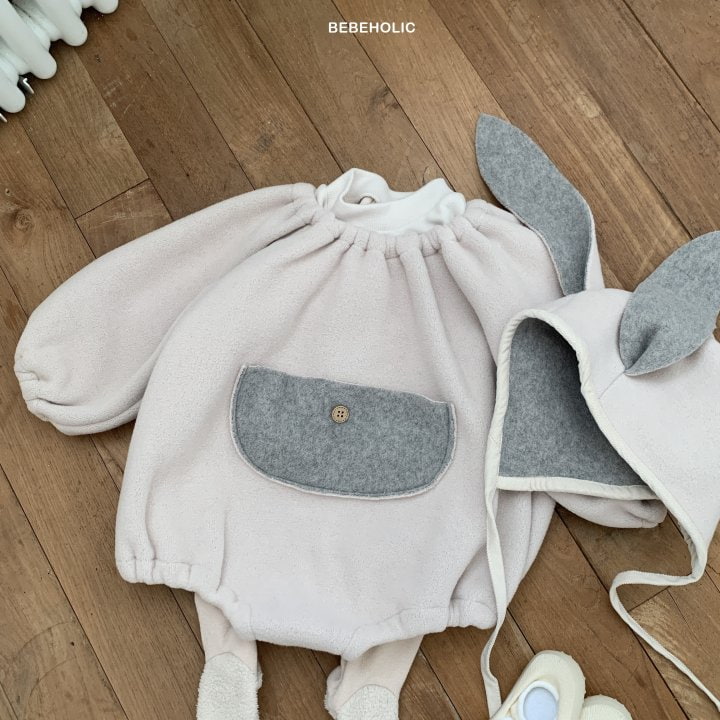 Bebe Holic - Korean Baby Fashion - #babyoutfit - Rabbit Bodysuit with Bonnet - 7