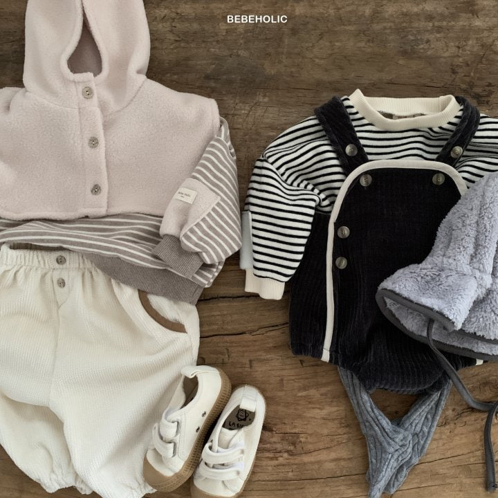 Bebe Holic - Korean Baby Fashion - #babyoutfit - Stripe Sweatshirts