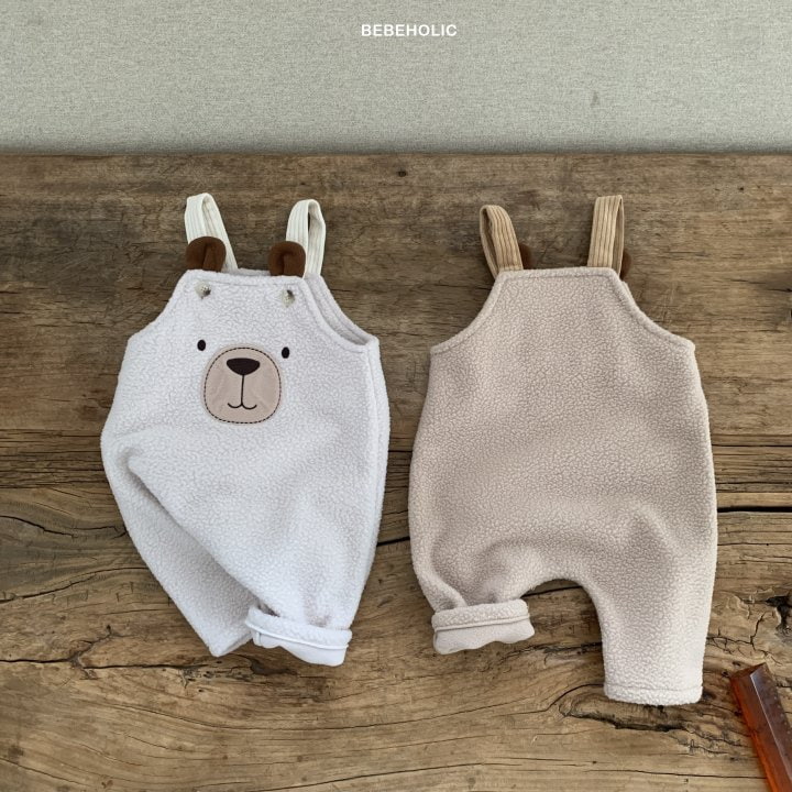 Bebe Holic - Korean Baby Fashion - #babywear - Bear Suspender Bodysuit - 9