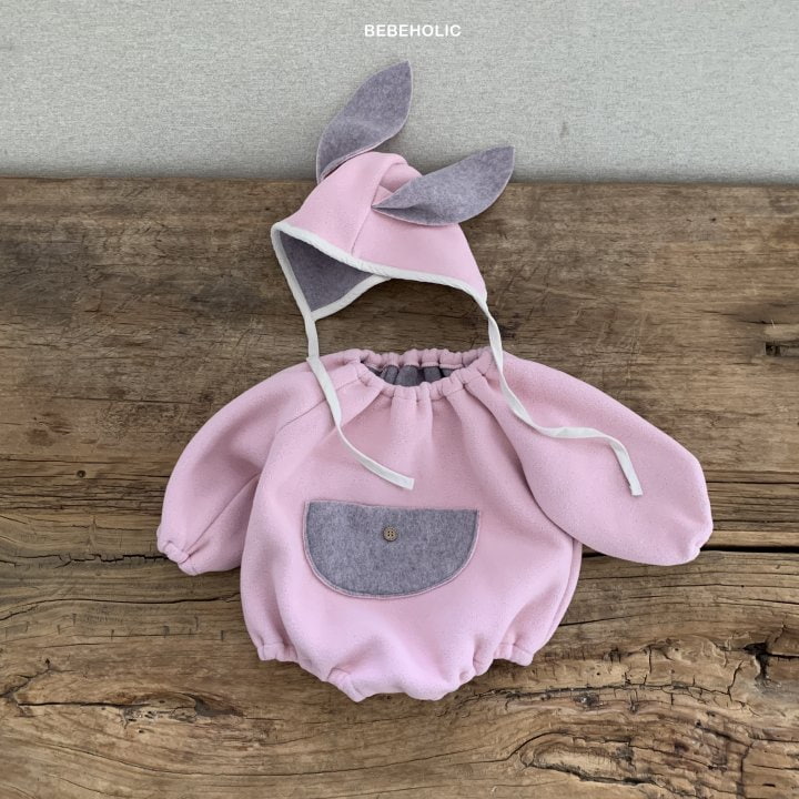 Bebe Holic - Korean Baby Fashion - #onlinebabyboutique - Rabbit Bodysuit with Bonnet - 9