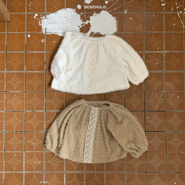 Bebe Holic - Korean Baby Fashion - #onlinebabyshop - Lace Raglan Blouse - 8