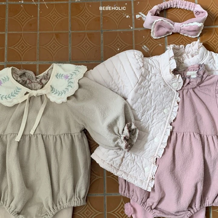 Bebe Holic - Korean Baby Fashion - #onlinebabyshop - Pincoat Darling Bodysuit