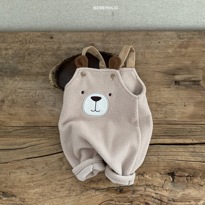 Bebe Holic - Korean Baby Fashion - #onlinebabyshop - Bear Suspender Bodysuit - 11