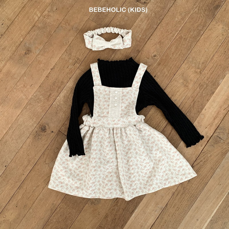 Bebe Holic - Korean Children Fashion - #kidzfashiontrend - Cosmo Lace Suspener Skirt - 5