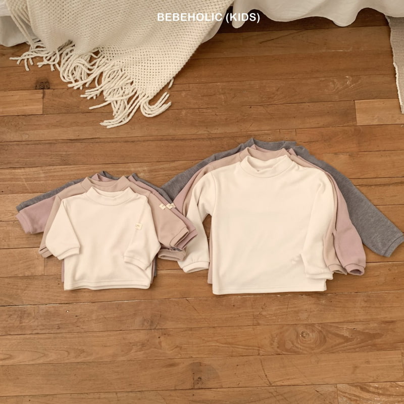 Bebe Holic - Korean Children Fashion - #minifashionista - Half Turtleneck Kids Tee - 6