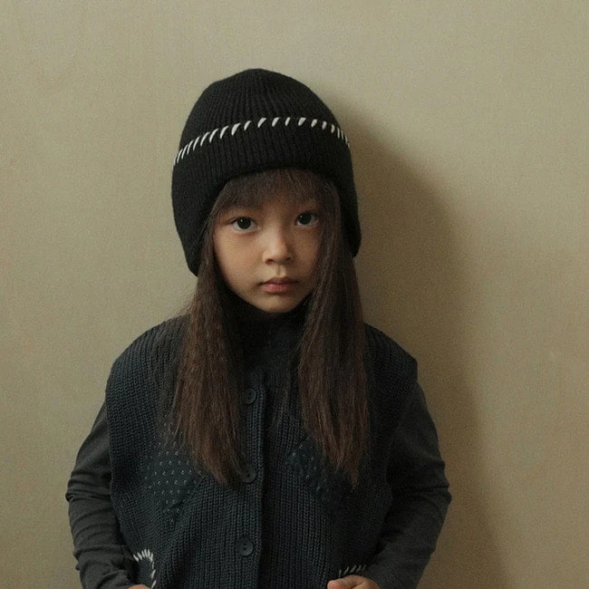 Bien A Bien - Korean Children Fashion - #childrensboutique - Boden Ear Cover Knit Beanie - 2