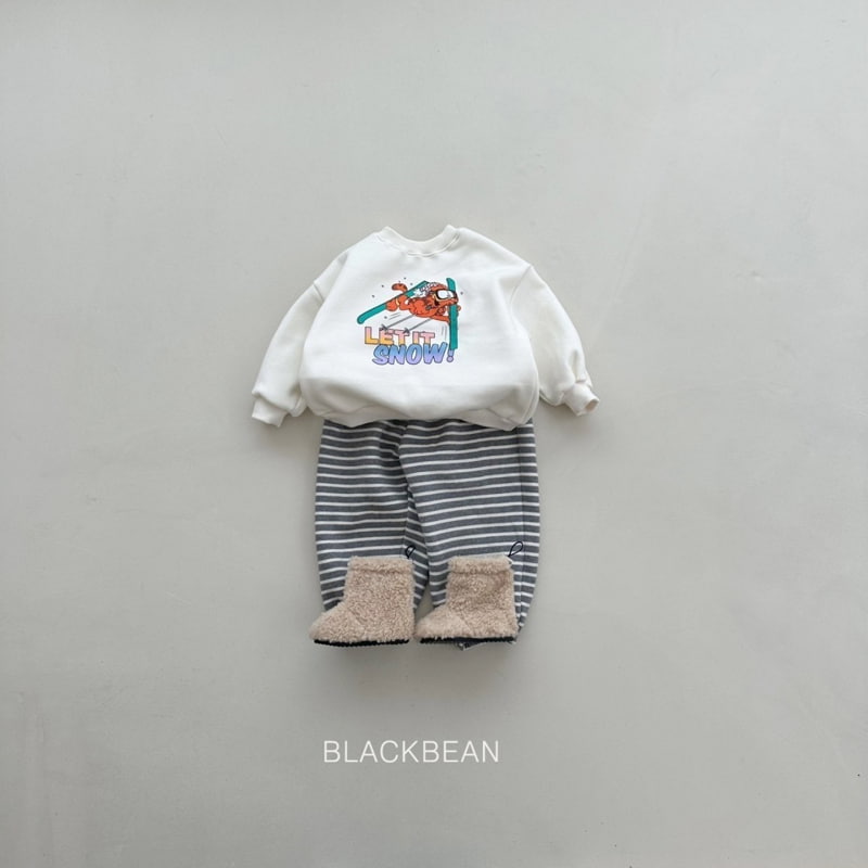 Black Bean - Korean Children Fashion - #discoveringself - Slope Sweatshirts - 8