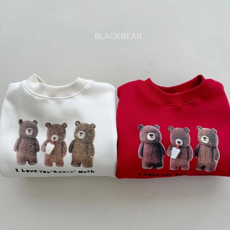 Black Bean - Korean Children Fashion - #kidsshorts - Pobi Sweatshirts - 2