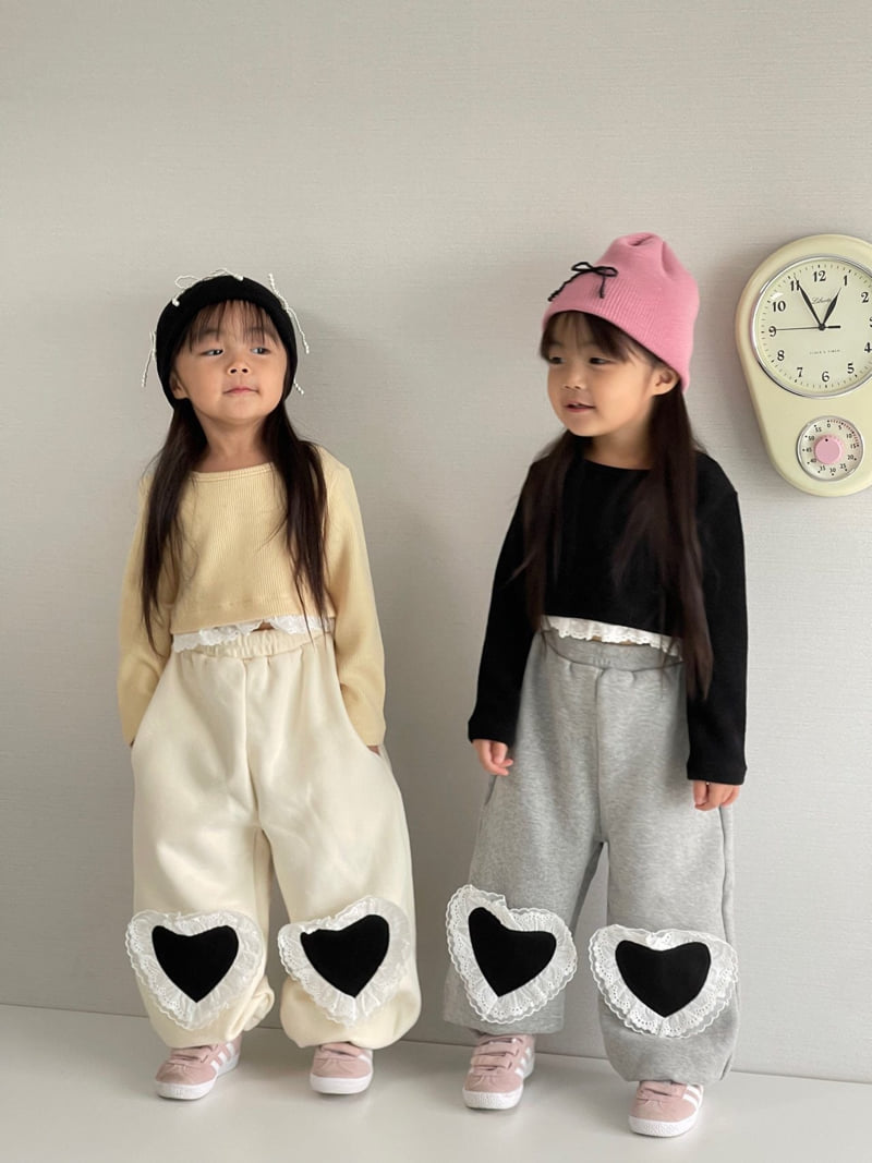 Bobo j - Korean Children Fashion - #childrensboutique - Knee Heart Pants - 7