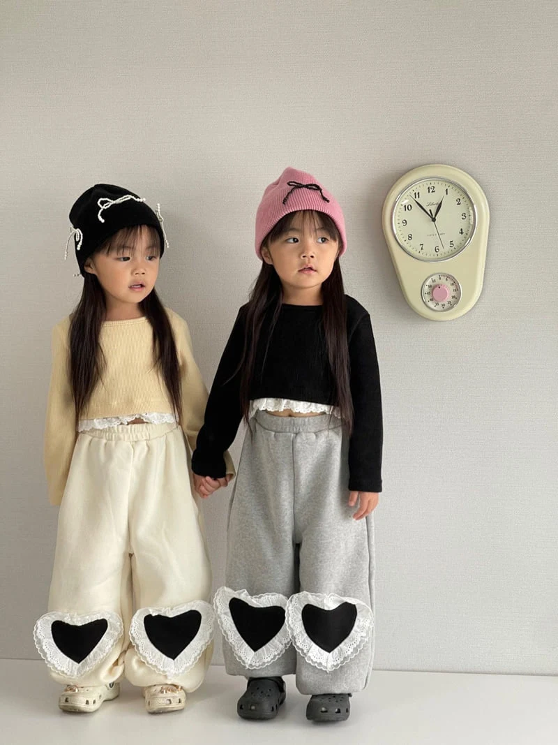 Bobo j - Korean Children Fashion - #discoveringself - Knee Heart Pants - 9