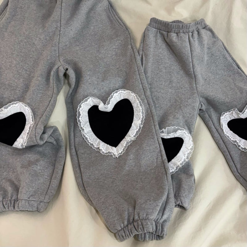 Bobo j - Korean Children Fashion - #fashionkids - Knee Heart Pants - 10