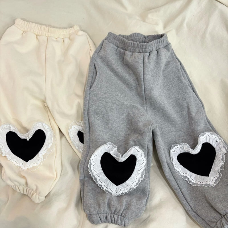 Bobo j - Korean Children Fashion - #kidsshorts - Knee Heart Pants - 11