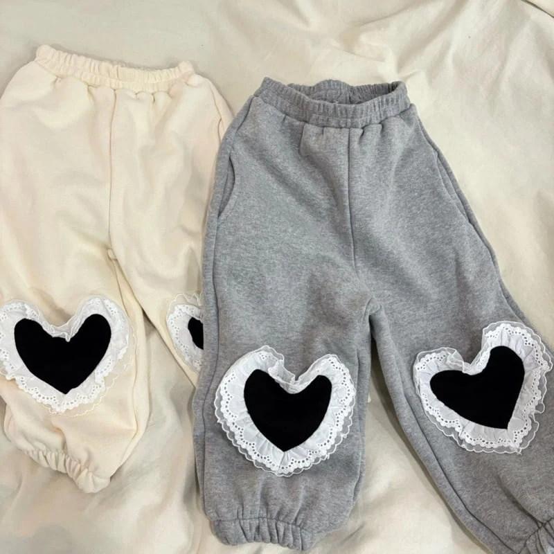 Bobo j - Korean Women Fashion - #momslook - Knee Heart Mom Pants - 11