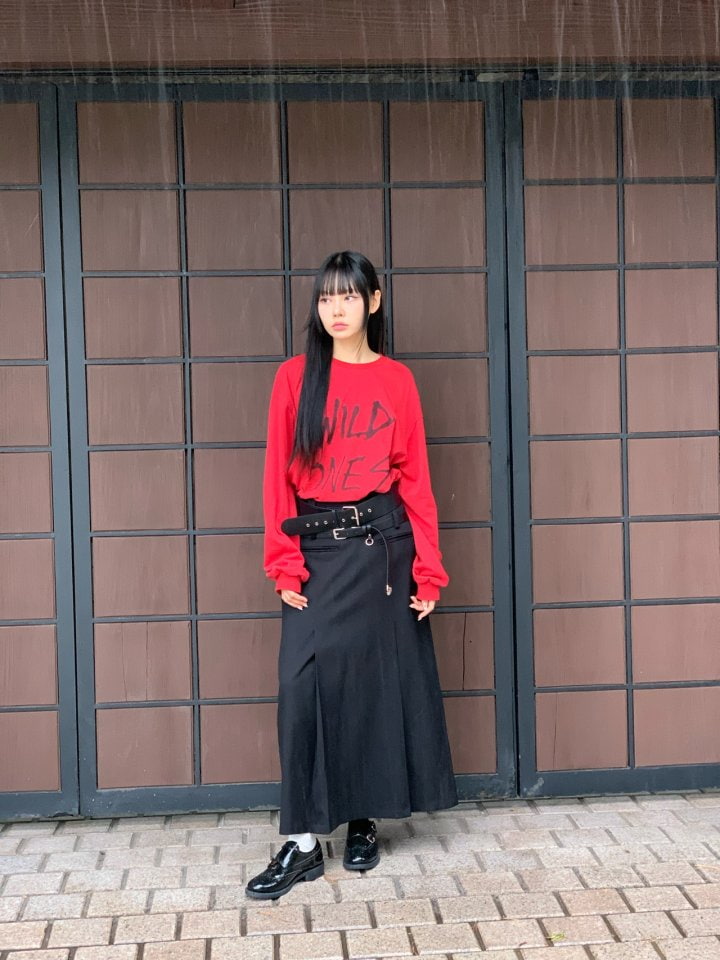 Bricklane - Korean Women Fashion - #momslook - Pintuck Long Skirt - 11