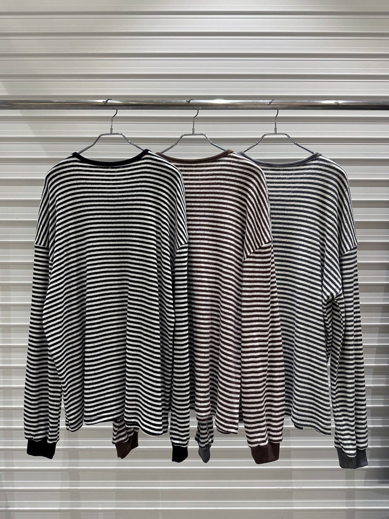 Bricklane - Korean Women Fashion - #momslook - Stripe Eily Tee - 2