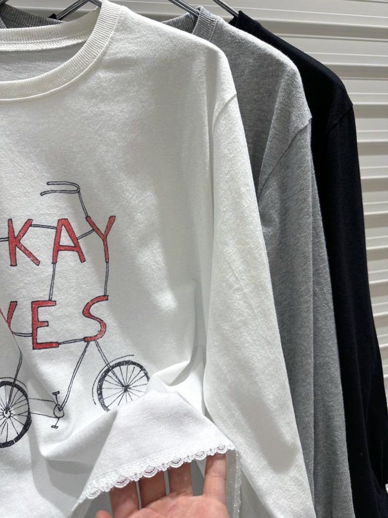 Bricklane - Korean Women Fashion - #momslook - Bike Tee - 3