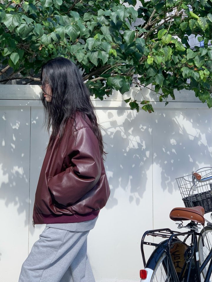 Bricklane - Korean Women Fashion - #vintageinspired - Darling Leather Jumper - 10