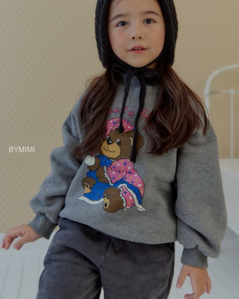 Bymimi - Korean Children Fashion - #Kfashion4kids - Good Night Bear Sweatshirt - 7