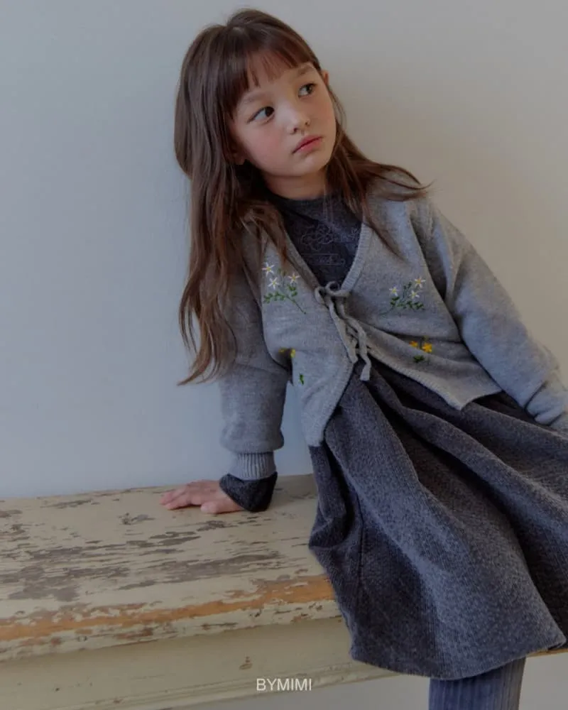 Bymimi - Korean Children Fashion - #Kfashion4kids - Wildflower Embroidery Cardigan - 3