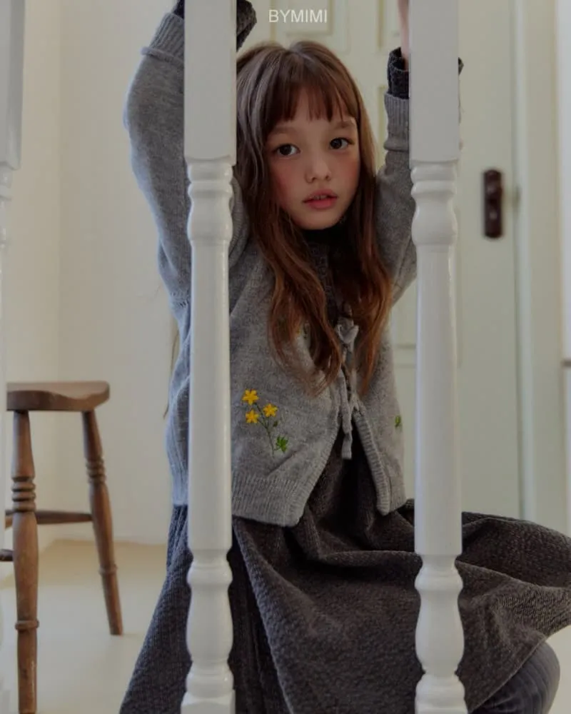 Bymimi - Korean Children Fashion - #childofig - Wildflower Embroidery Cardigan - 11