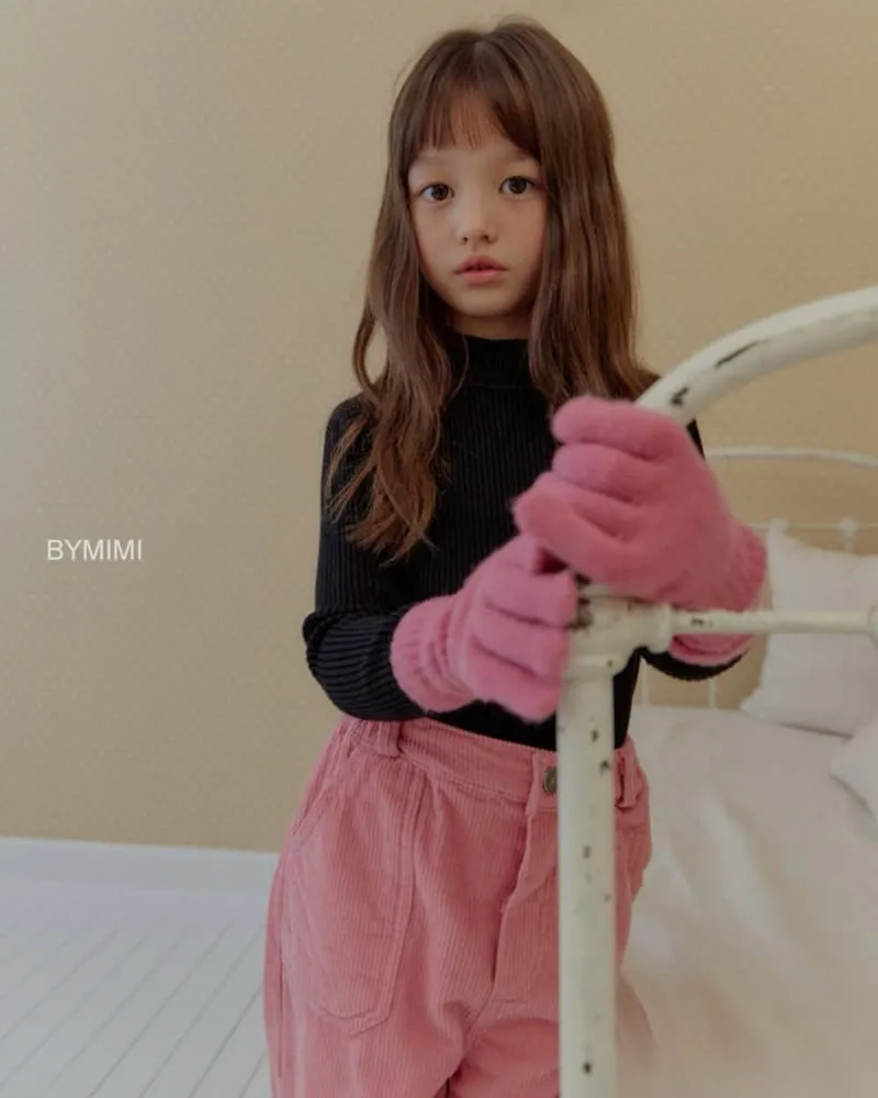 Bymimi - Korean Children Fashion - #designkidswear - Jelly Knit Turtleneck Tee