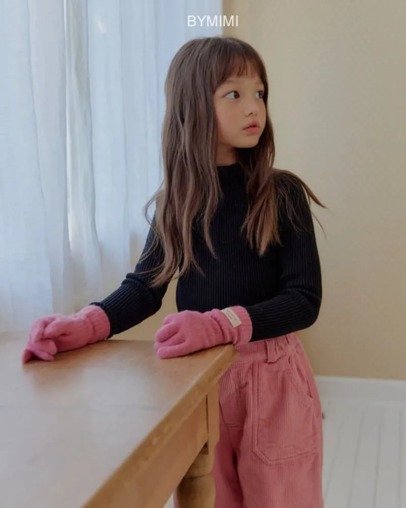 Bymimi - Korean Children Fashion - #discoveringself - Jelly Knit Turtleneck Tee - 2