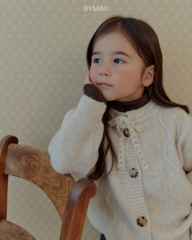 Bymimi - Korean Children Fashion - #discoveringself - Soft Lace Cardigan - 5