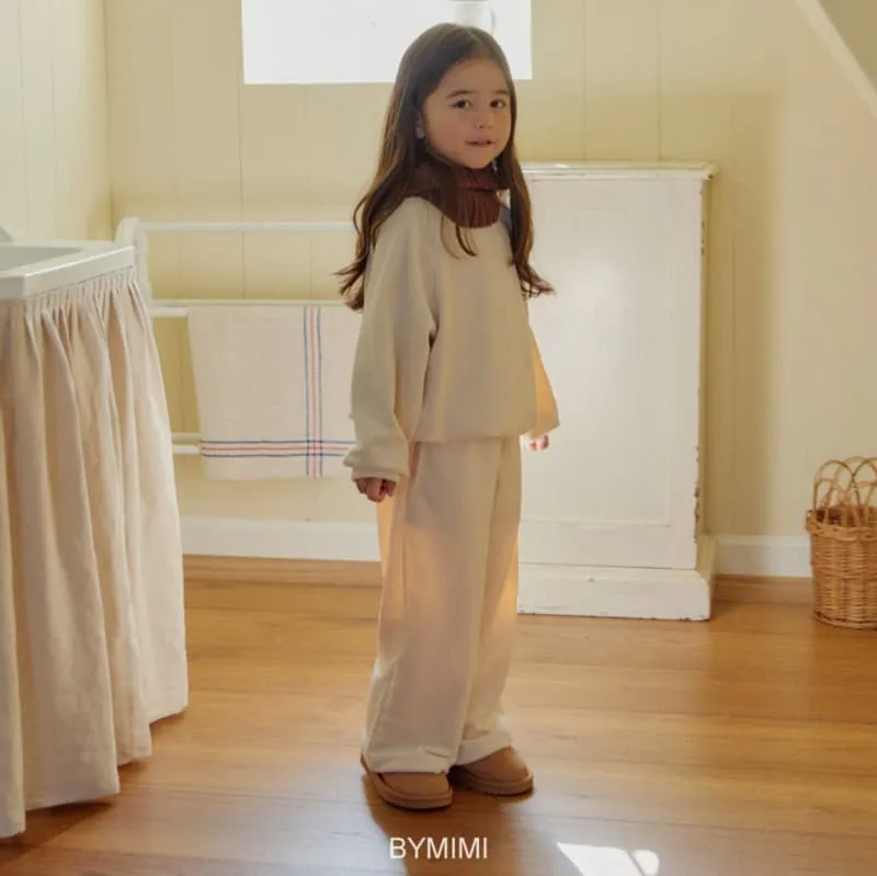 Bymimi - Korean Children Fashion - #discoveringself - Cream Velvet Set