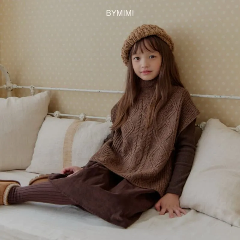 Bymimi - Korean Children Fashion - #fashionkids - Rouge Knit Vest - 8