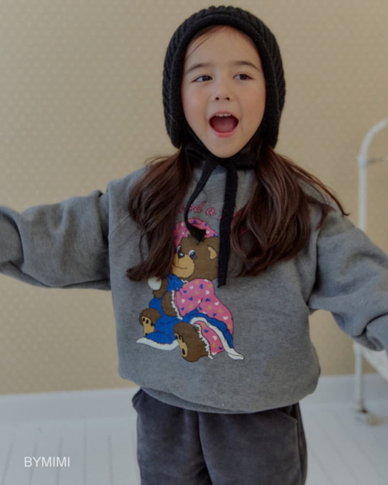 Bymimi - Korean Children Fashion - #fashionkids - Good Night Bear Sweatshirt - 3