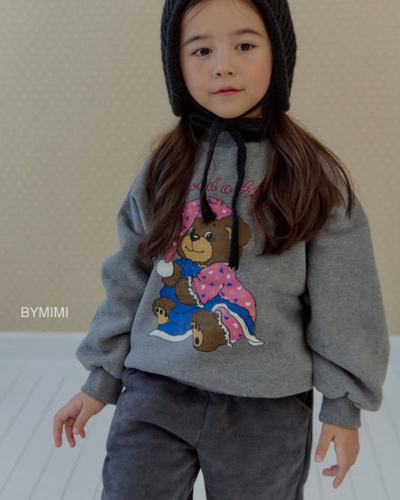 Bymimi - Korean Children Fashion - #fashionkids - Good Night Bear Sweatshirt - 4