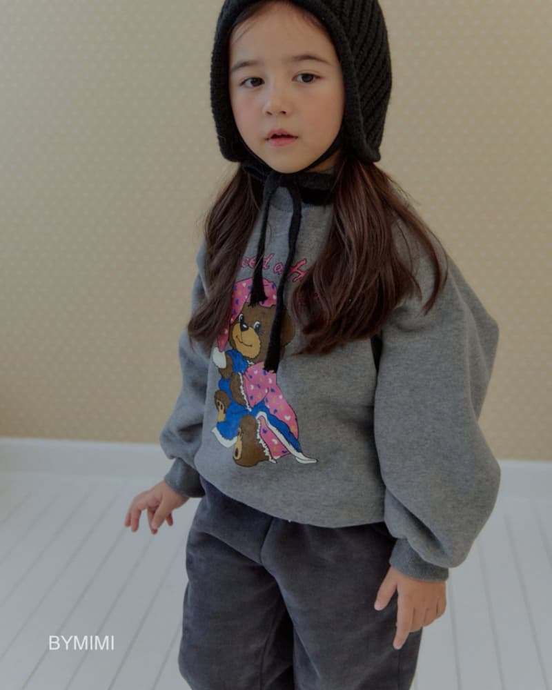 Bymimi - Korean Children Fashion - #kidsstore - Good Night Bear Sweatshirt - 5