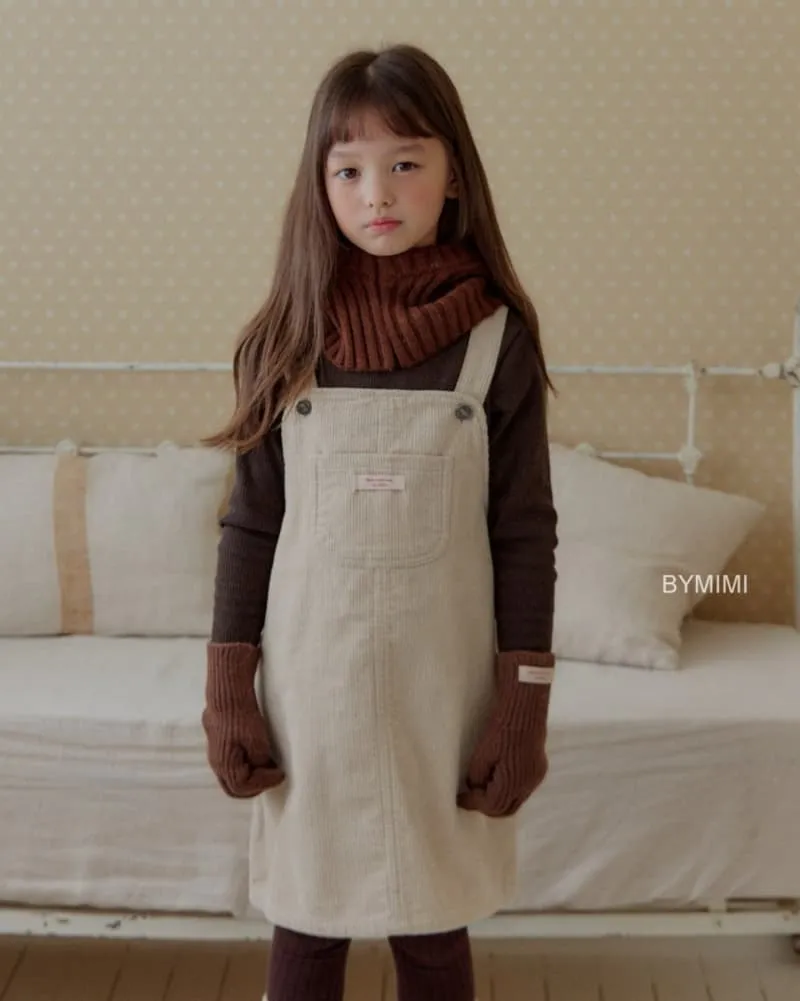 Bymimi - Korean Children Fashion - #kidzfashiontrend - Coco Corduroy One- piece - 7