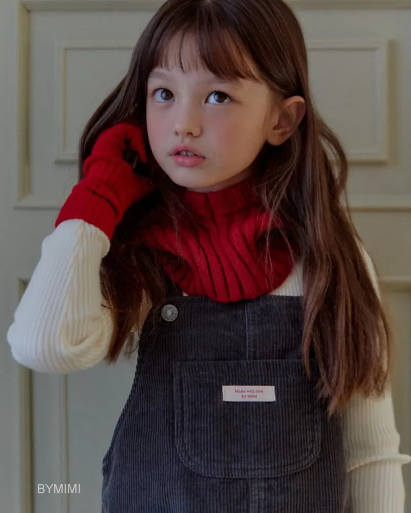 Bymimi - Korean Children Fashion - #littlefashionista - Jelly Knit Turtleneck Tee - 8