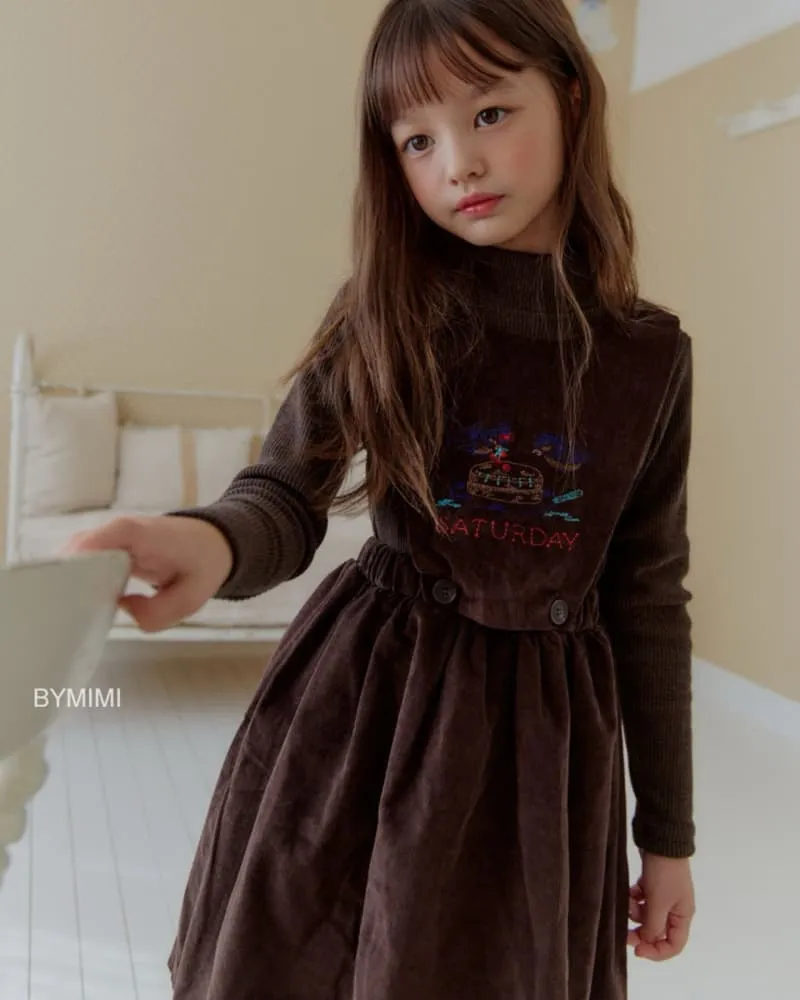 Bymimi - Korean Children Fashion - #littlefashionista - Bird Embroidery Dress - 7