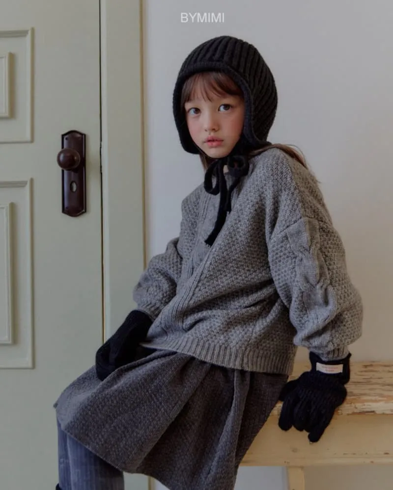 Bymimi - Korean Children Fashion - #magicofchildhood - Balloon Sleeve Knit