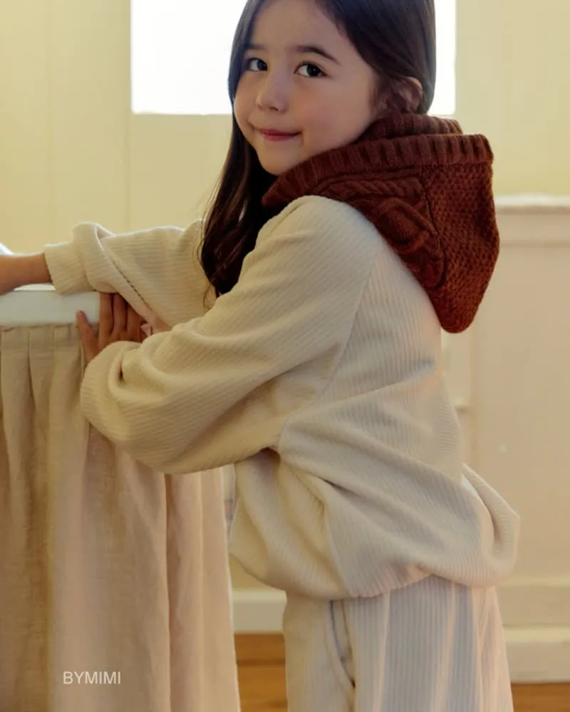 Bymimi - Korean Children Fashion - #magicofchildhood - Cream Velvet Set - 8