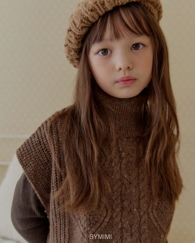 Bymimi - Korean Children Fashion - #minifashionista - Rouge Knit Vest