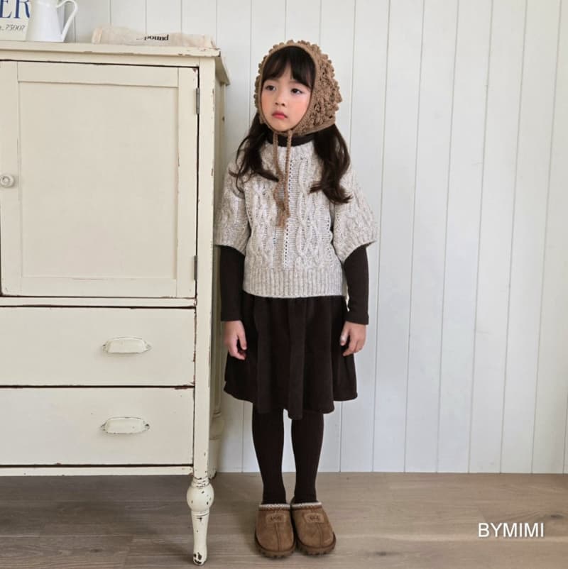 Bymimi - Korean Children Fashion - #prettylittlegirls - Boucle Knit - 5