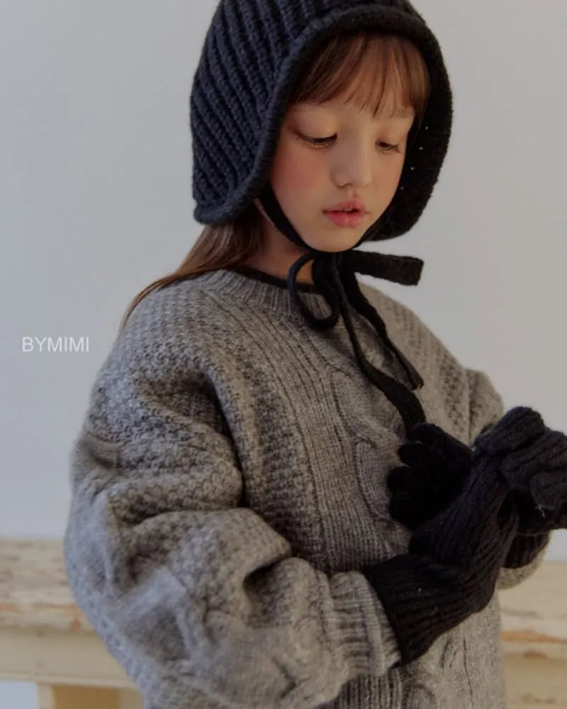 Bymimi - Korean Children Fashion - #prettylittlegirls - Balloon Sleeve Knit - 3