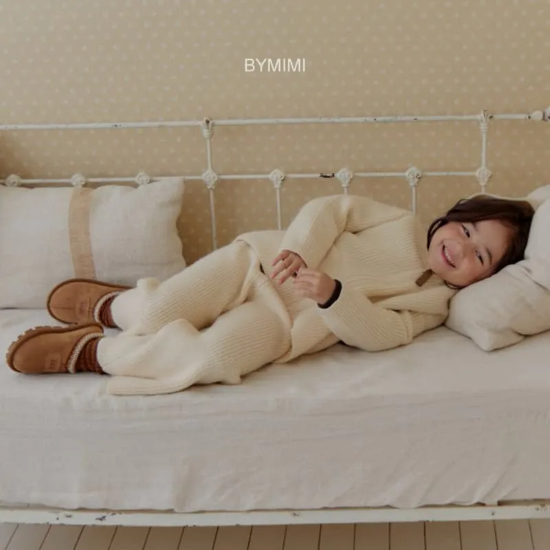 Bymimi - Korean Children Fashion - #todddlerfashion - Thick Knit Set