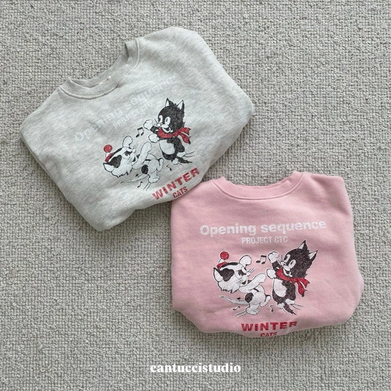 Cantucci Studio - Korean Children Fashion - #childofig - Winter Cat Sweatshirts with Mom - 5