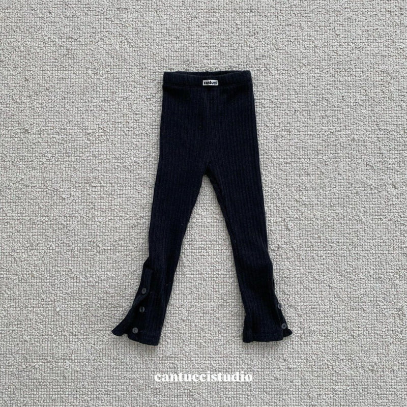 Cantucci Studio - Korean Children Fashion - #minifashionista - Button Leggings Pants - 5