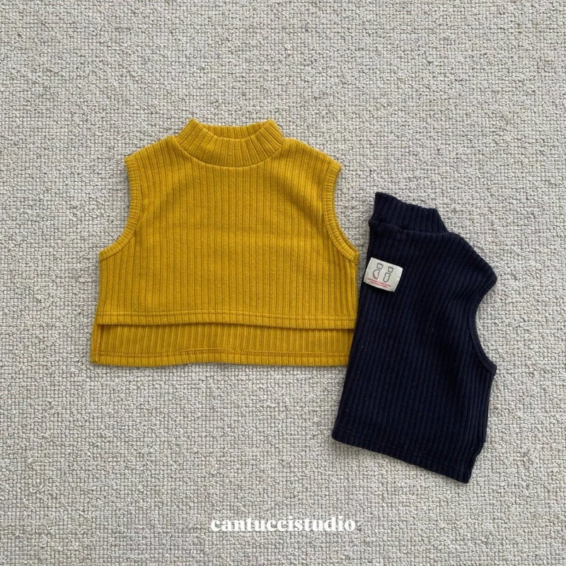 Cantucci Studio - Korean Children Fashion - #stylishchildhood - Rib Half Turtleneck Top - 5