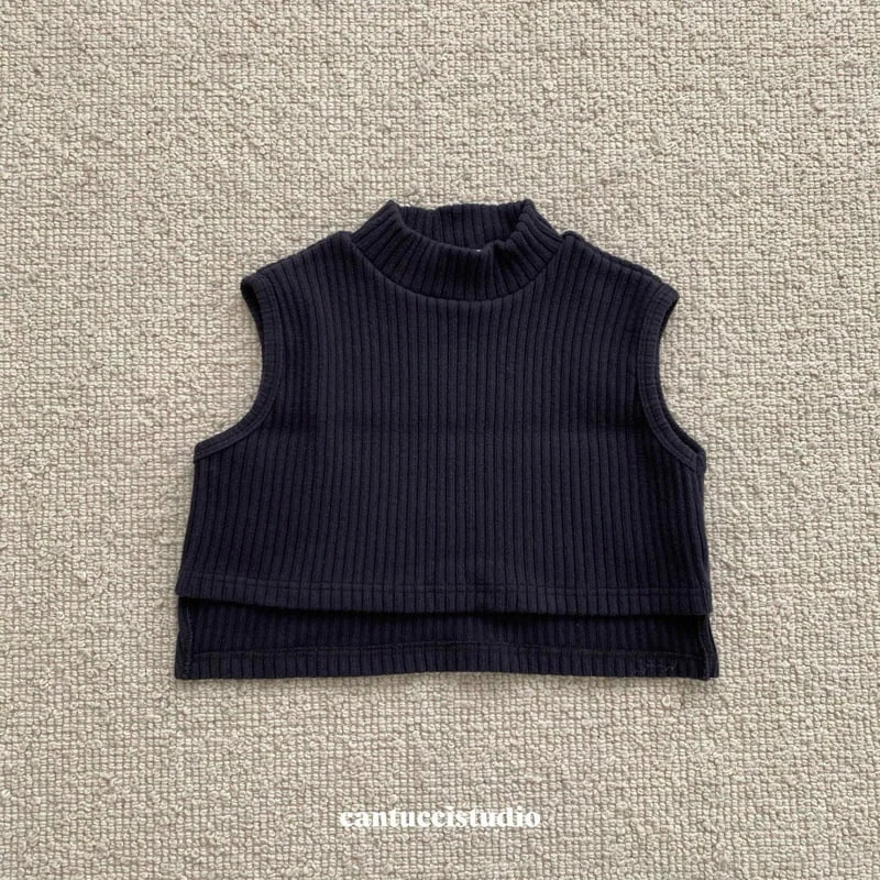 Cantucci Studio - Korean Children Fashion - #todddlerfashion - Rib Half Turtleneck Top - 4