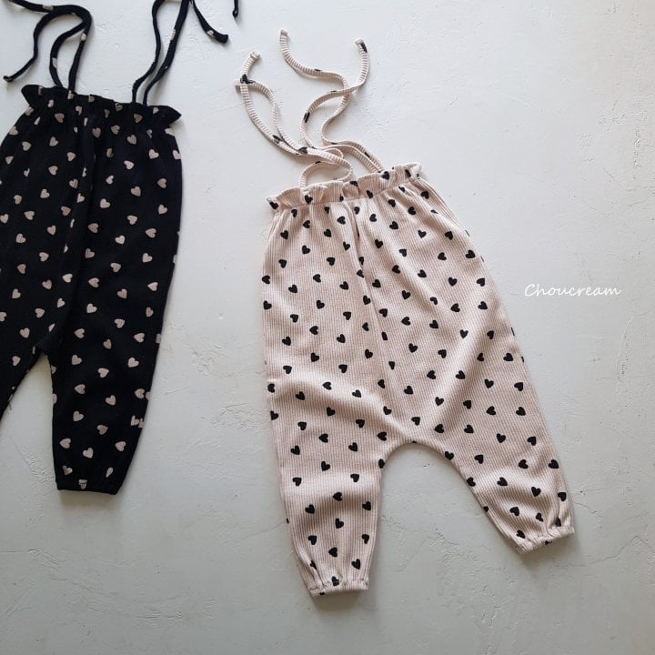 Choucream - Korean Baby Fashion - #babyboutiqueclothing - Heart Overall - 2