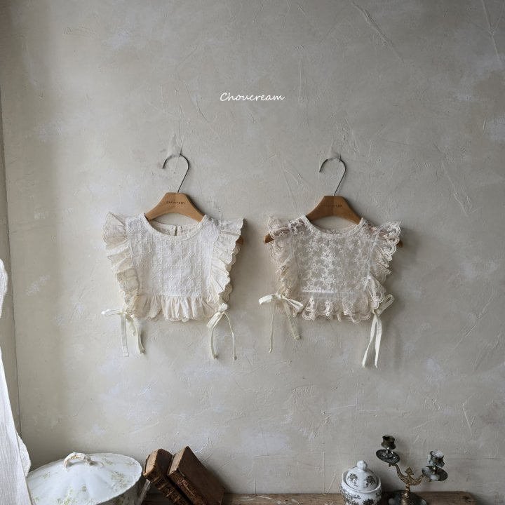 Choucream - Korean Baby Fashion - #babyoninstagram - Lace Frill Vest